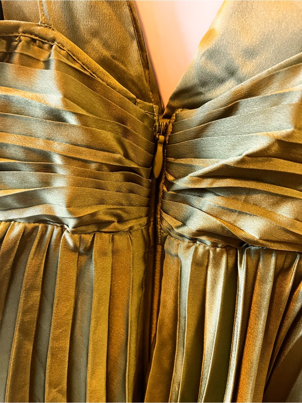 Abercrombie Pleated Mini Cocktail Dress in Green Size XS NWT - Picture 6 of 8